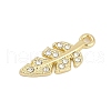 Rack Plating Alloy Micro Pave Rhinestone Pendants FIND-K020-01G-2