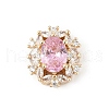 Brass Micro Pave Cubic Zirconia Beads KK-K297-29G-01-1