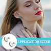 Unicraftale Flat Round 304 Stainless Steel Stud Earring Settings STAS-UN0060-72B-6
