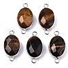 Natural Tiger Eye Links/Connectors G-T131-102-18-1