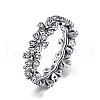 Thailand 925 Sterling Silver  Finger Rings RJEW-FF0008-011AS-18mm-1