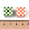 UV Plating Opaque Acrylic Beads OACR-T028-71-3
