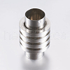 Tarnish Resistant 304 Stainless Steel Magnetic Clasps with Glue-in Ends STAS-K157-68P-2