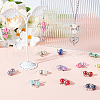 Acrylic & Alloy Connector Charms PALLOY-GO00019-5