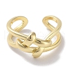 Brass Cuff Rings RJEW-G310-07G-2