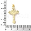 Brass Micro Pave Clear Cubic Zirconia Pendants KK-A212-11D-G-3