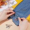 Unicraftale 10Pcs 304 Stainless Steel Safety Pins Brooch Findings STAS-UN0058-48-3