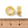 Rack Plating Brass Beads KK-B088-01C-03G-3