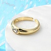 Teardrop Cubic Zirconia Solitaire Ring for Her RJEW-C017-10G-RS-2