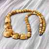 Natural Topaz Jade Faceted Bib Graduated Beaded Necklaces for Women NJEW-B128-01G-3