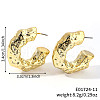 Geometric Shiny Plastic Stud Earrings FD4896-11-1