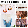 AHADERMAKER 250Pcs 5 Styles Dyed Natural Wood Beads WOOD-GA0001-40-5