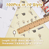 DICOSMETIC 100Pcs 10 Style  Tibetan Style Alloy Pendants TIBEP-DC0001-21-2