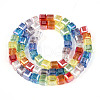 Transparency Glass Beads Strands GLAA-T025-04A-01-2