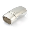 Tarnish Resistant 304 Stainless Steel Magnetic Clasps with Glue-in Ends STAS-O148-03P-2