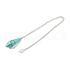Natural & Synthetic Gemstone Cone Pointed Dowsing Pendulums G-A249-03S-3