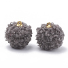 Handmade Cloth Fabric Covered Pendants WOVE-N006-16D-1
