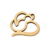201 Stainless Steel Pendants STAS-F316-22G-02-2