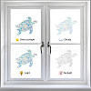 16Pcs Waterproof PVC Colored Laser Stained Window Film Static Stickers DIY-WH0314-095-4