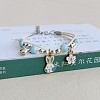Cute Cartoon Alloy Enamel Multi-strand Charm Bracelets WG000A8-09-1
