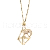 3Pcs 3 Styles 304 Stainless Steel Empty Macrame Pouch Star Moon Pendant Cable Chain Necklaces NJEW-JN05282-4