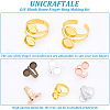 Unicraftale DIY Blank Dome Finger Ring Making Kit DIY-UN0004-12B-4