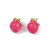 Brass Enamel Pendants KK-H072-18G-12-1