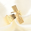304 Stainless Steel Open Cuff Rings RJEW-S623-01G-2