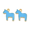 Alloy Enamel Animal Horse Pendants ENAM-M004-06G-1