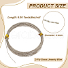2-Ply Brass Jewelry Wire KK-WH0084-26A-2