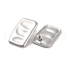 Rectangle 304 Stainless Steel Stud Earrings for Women EJEW-L272-020P-2