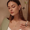 Evil Eye Heart Alloy Indicolite Rhinestone Pendant Double Layer Necklaces for Women FS-WGF5420-01-3