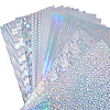 18Pcs 9 Styles PVC Holographic Adhesive Craft Vinyl Sheets DIY-WH0349-12-1