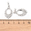 Brass Pendant Cabochon Settings KK-U074-25P-3