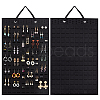 Wool Felt Jewelry Earring Organizer Hanging Bags AJEW-WH0419-44A-1