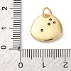 Brass Micro Pave Cubic Zirconia Pendants KK-P308-56G-3
