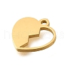 304 Stainless Steel Charms STAS-S178-02G-2