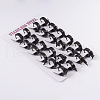 304 Stainless Steel Hoop Huggie Earrings EJEW-L183-15B-2