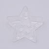 Transparent Plastic Star Candle Holder KY-WH0024-45-2