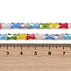 Electroplate Opaque Glass Beads Strands EGLA-G039-06A-03-4