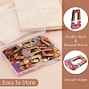 16Pcs 8 Colors Transparent Resin & Walnut Wood Pendants RESI-TA0001-97-4