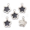 304 Stainless Steel Enamel Pendants STAS-P293-03P-A-1