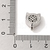 Rack Plating Brass Micro Pave Clear Cubic Zirconia with Enamel Pendant KK-P267-18P-3