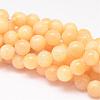 Natural Yellow Jade Beads Strands G-K115-10-10mm-1