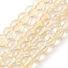 Transparent Electroplate Glass Beads Strands GLAA-T032-T6mm-C11-1
