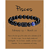 12 Constellation Natural Round Lapis Lazuli Beads Stretch Bracelets WGD22B0-19-1