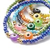 Glass Seed Beads Stretch Bracelets Set BJEW-JB07410-12