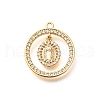 Brass Micro Pave Cubic Zirconia Pendants KK-G519-07G-03-1