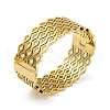 304 Stainless Steel Hollow Out Hinged Bangles for Women BJEW-D044-02A-G-1