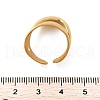 Irregular 304 Stainless Steel Open Cuff Rings RJEW-M070-01G-3